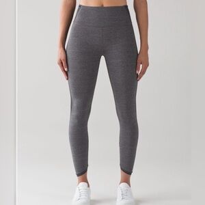 Lululemon Gray High-Waisted Workout Leggings